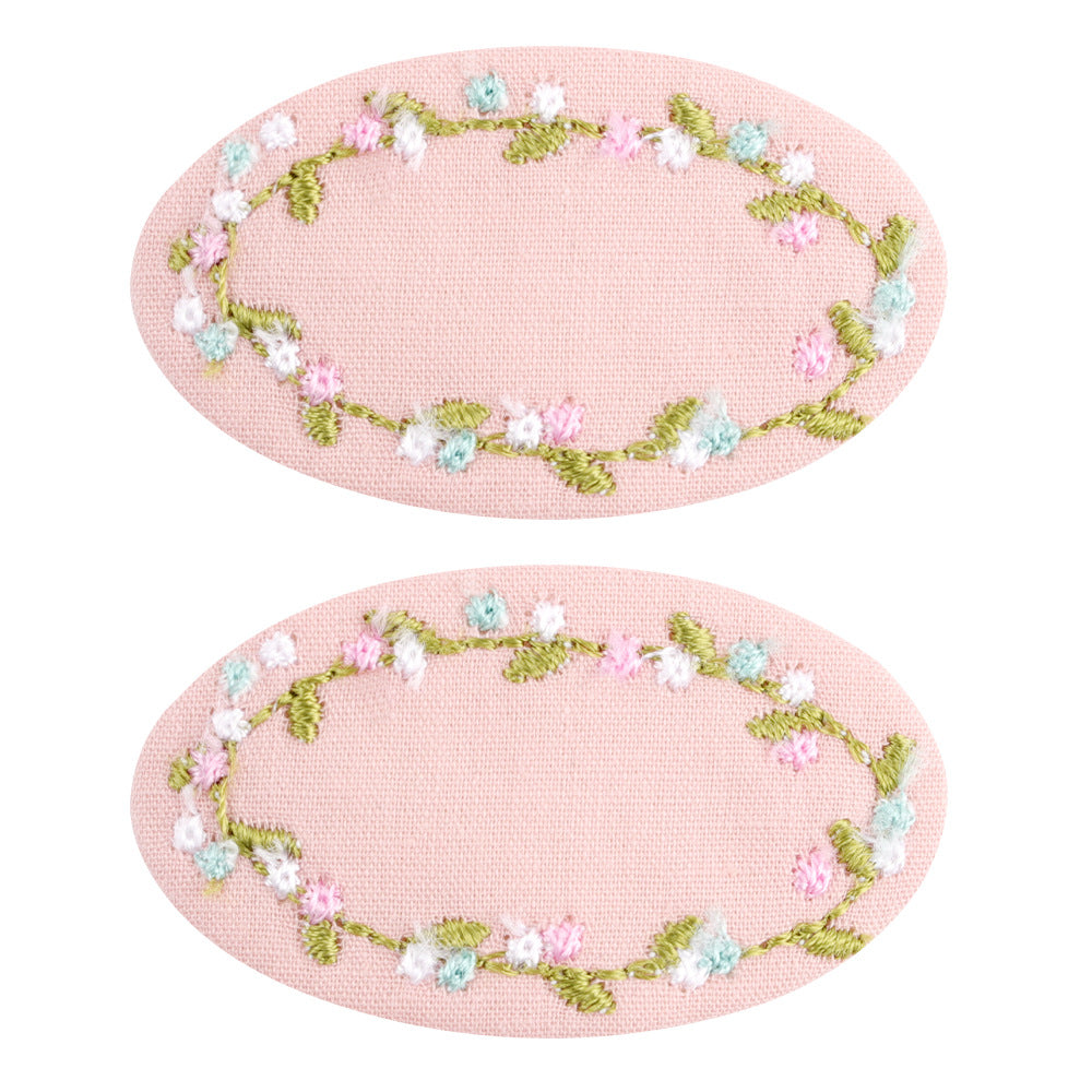 Wholesale Fabric Embroidery Three-dimensional Small Flowers Hair Clips
